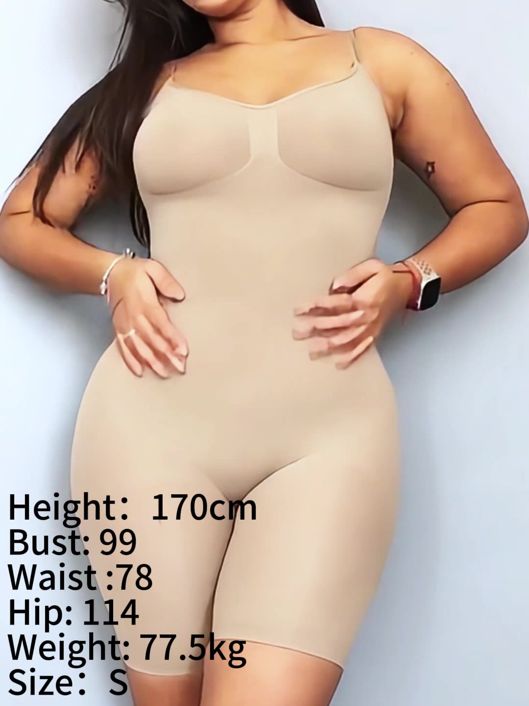 JIYUE Women's Body Shaping Underwear Open-Top Halter Jumpsuit Design Abdominal Slimming Hip Lifting Bodysuit