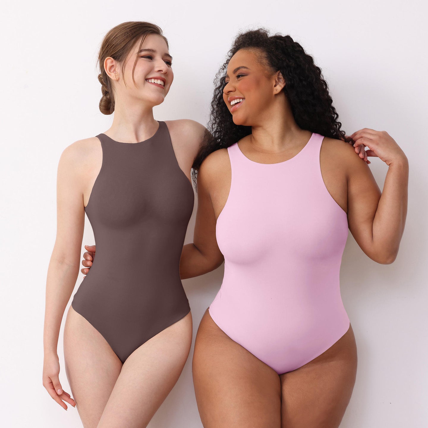 JIYUE Women's Double-Layer Firm Control Bodysuit |Seamless Tummy Shaper