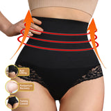 JIYUE Shapewear High-Waisted Panty - Tummy Control & Lace