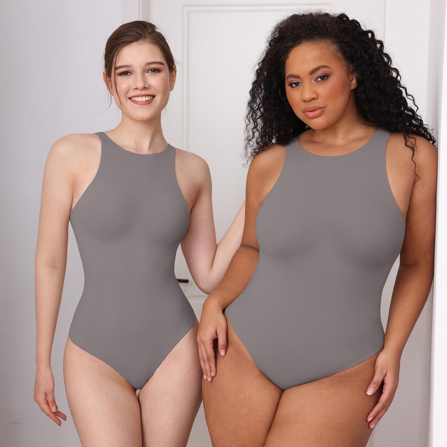JIYUE Women's Double-Layer Firm Control Bodysuit |Seamless Tummy Shaper
