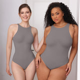 JIYUE Women's Double-Layer Firm Control Bodysuit |Seamless Tummy Shaper