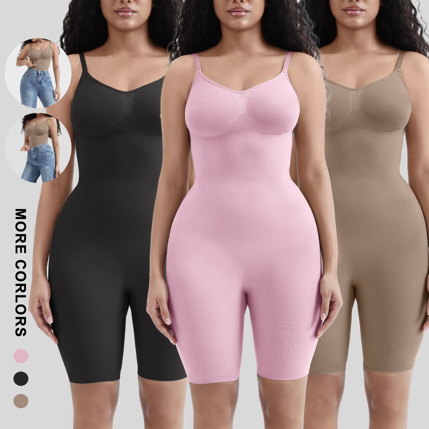 JIYUE Women's Shapewear Bodysuit - Tummy Control & Butt Lift - Reinforced Version