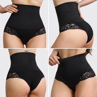 JIYUE Shapewear High-Waisted Panty - Tummy Control & Lace