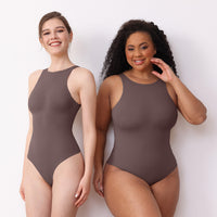 JIYUE Women's Double-Layer Firm Control Bodysuit |Seamless Tummy Shaper