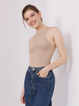 JIYUE Women's Double-Layer Firm Control Bodysuit |Seamless Tummy Shaper