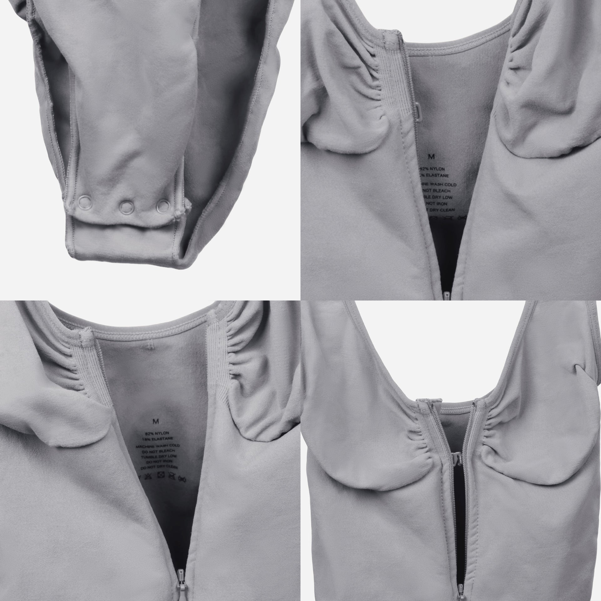 JIYUE Women's Firm Tummy Control Bodysuit | Waist Cinching with Straps & Open Back