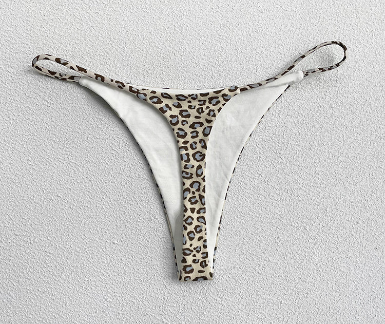 JIYUE Breathable Cotton G-String Thong - Low Rise & Sexy Printed Lingerie