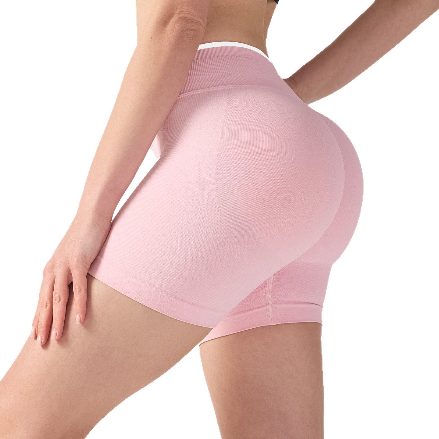 JIYUE Seamless Fitness Shorts with Tummy Control