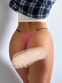 JIYUE Breathable Cotton G-String Thong - Low Rise & Sexy Printed Lingerie