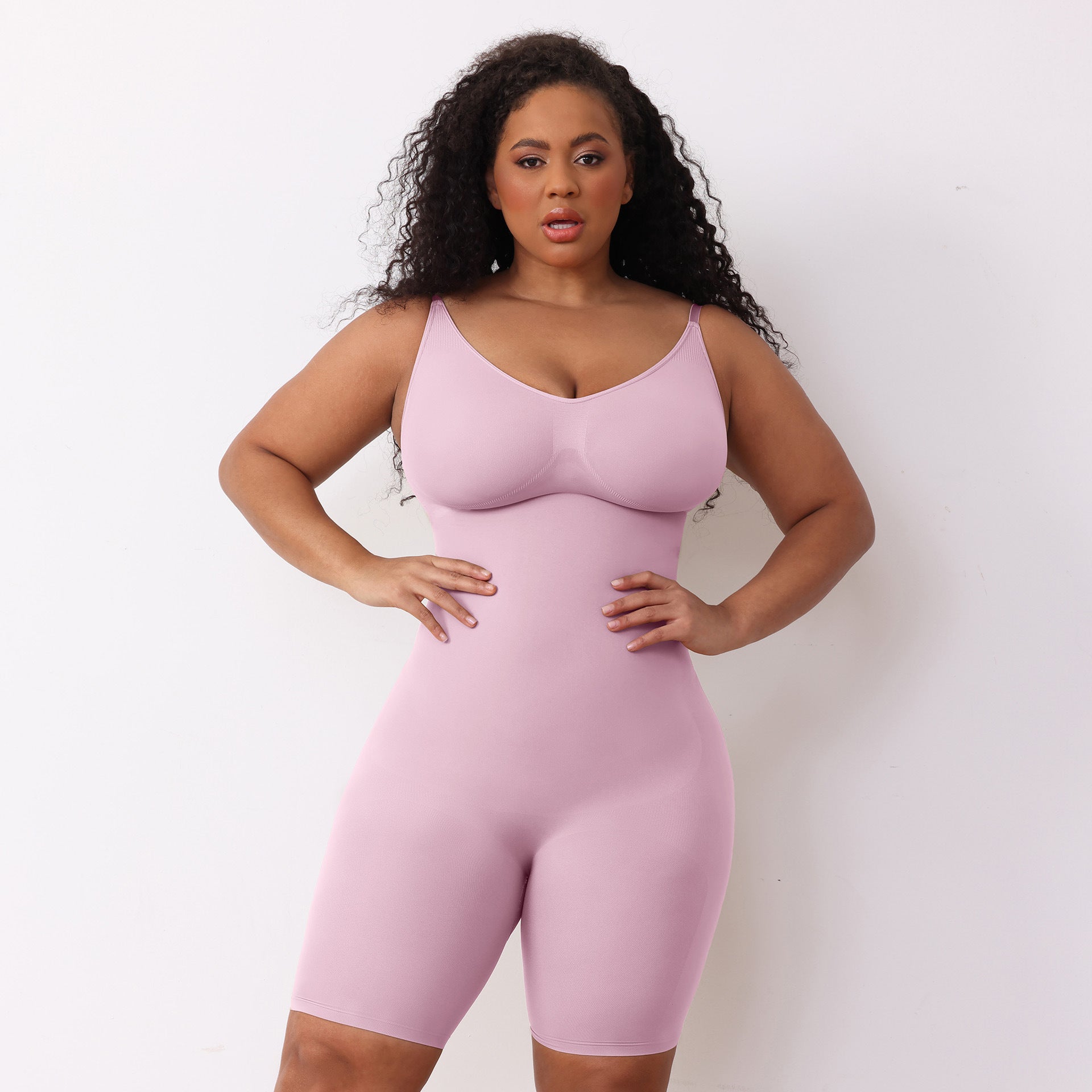 JIYUE Women's Body Shaping Underwear Open-Top Halter Jumpsuit Design Abdominal Slimming Hip Lifting Bodysuit