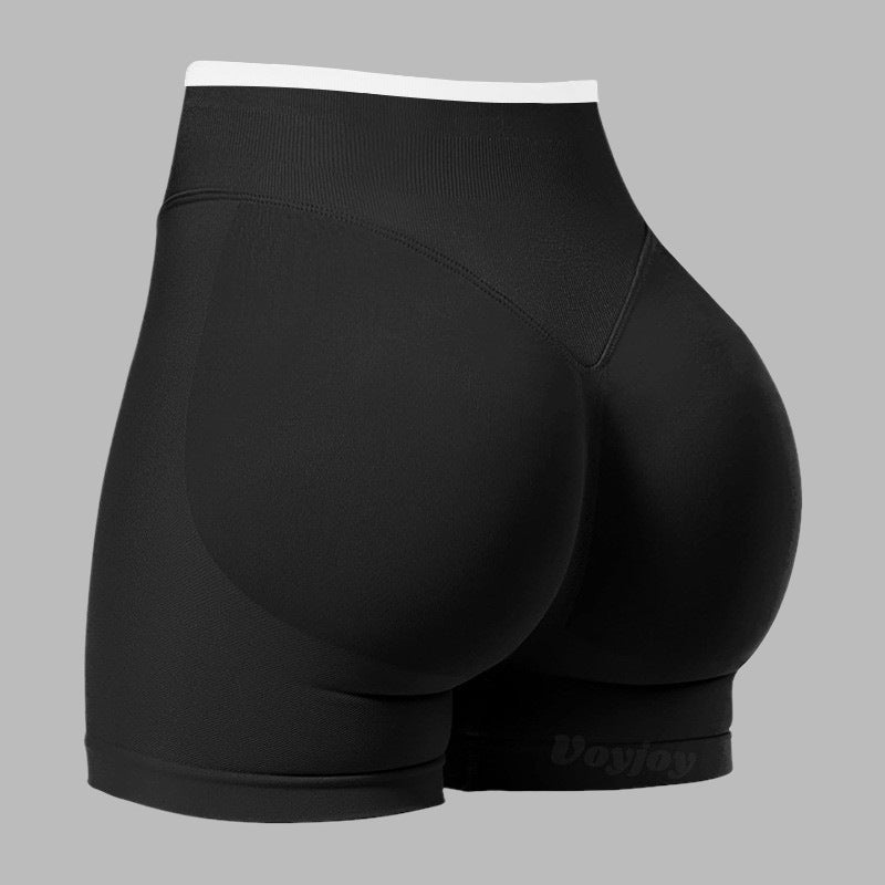 JIYUE Seamless Fitness Shorts with Tummy Control