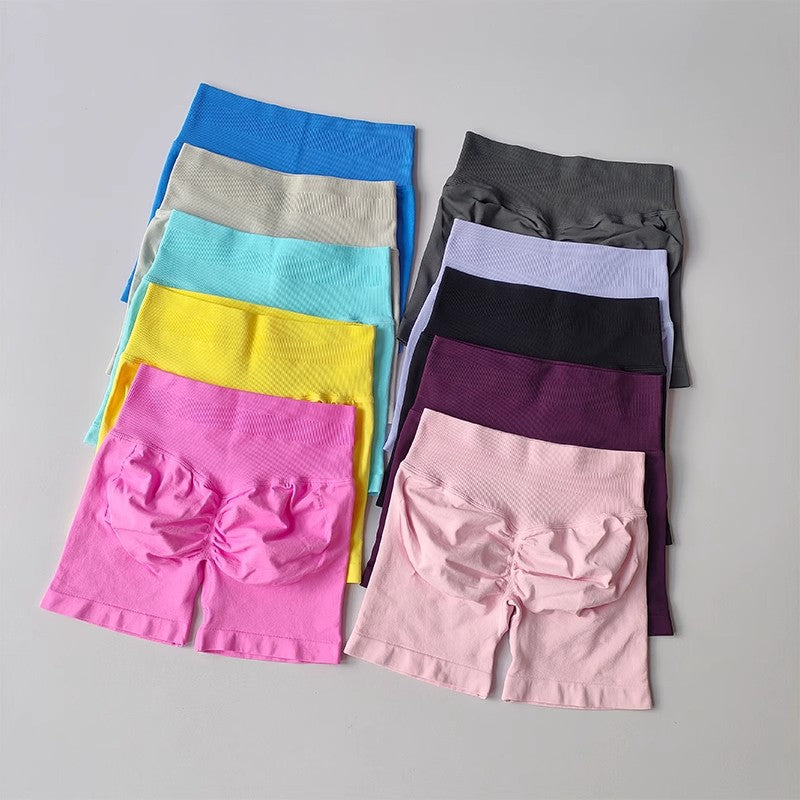 JIYUE High-Waisted Booty Shorts for Running & Yoga