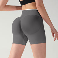 JIYUE Seamless Fitness Shorts with Tummy Control