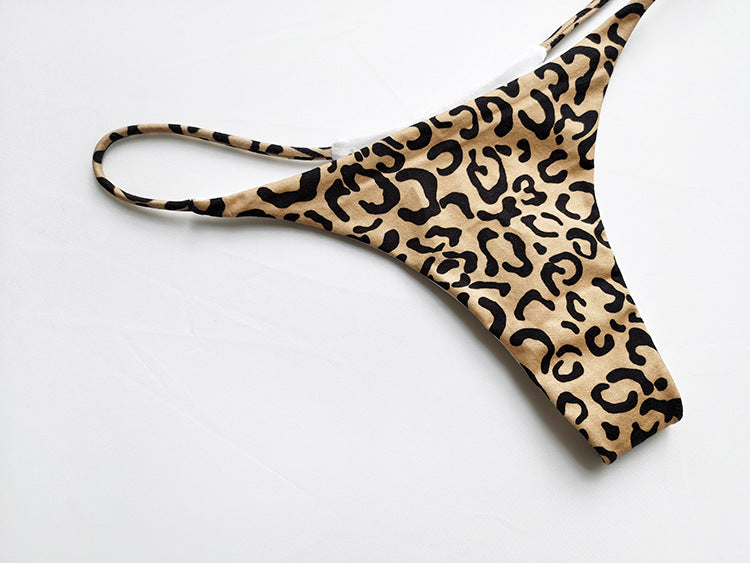JIYUE Breathable Cotton G-String Thong - Low Rise & Sexy Printed Lingerie