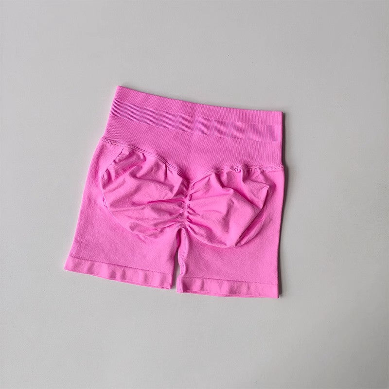 JIYUE High-Waisted Booty Shorts for Running & Yoga