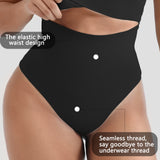 JIYUE Seamless High Waist Tummy Control G-String Thong