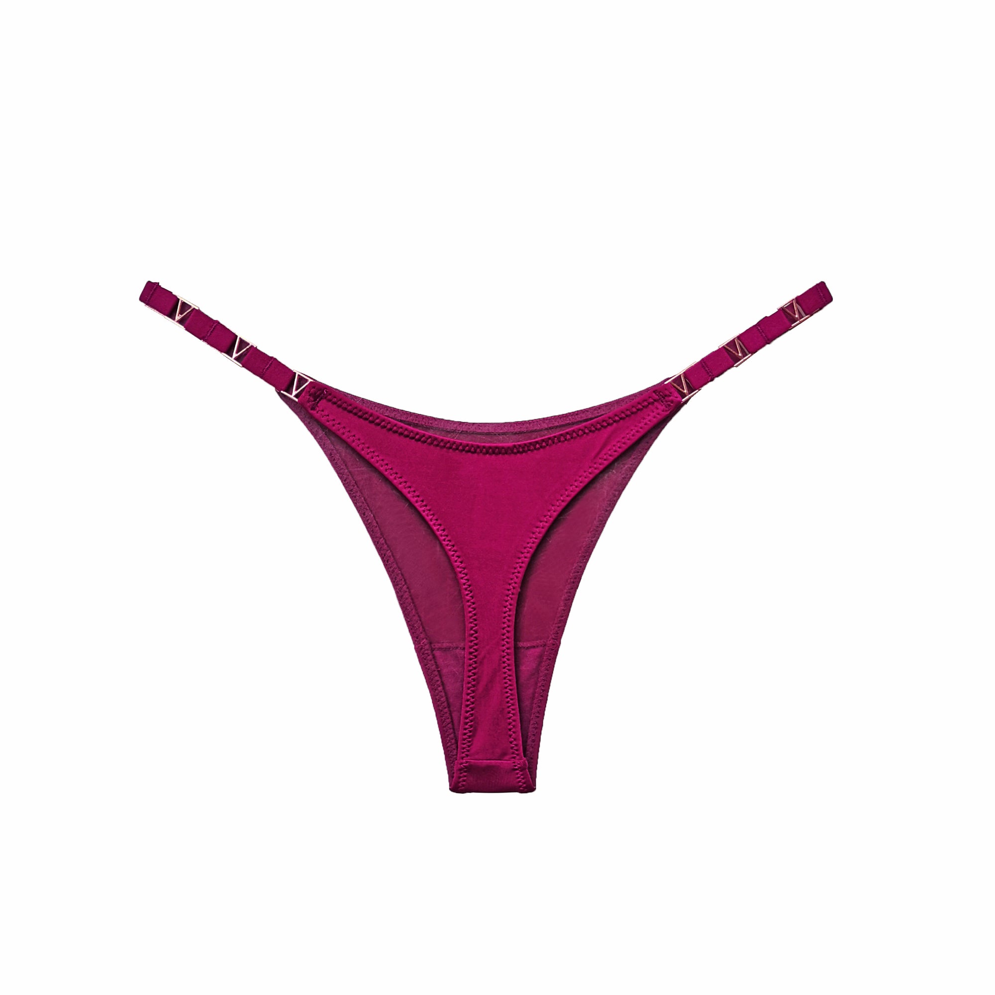 JIYUE Sculpting Half-Cover Hipster - Sexy Metallic G-String
