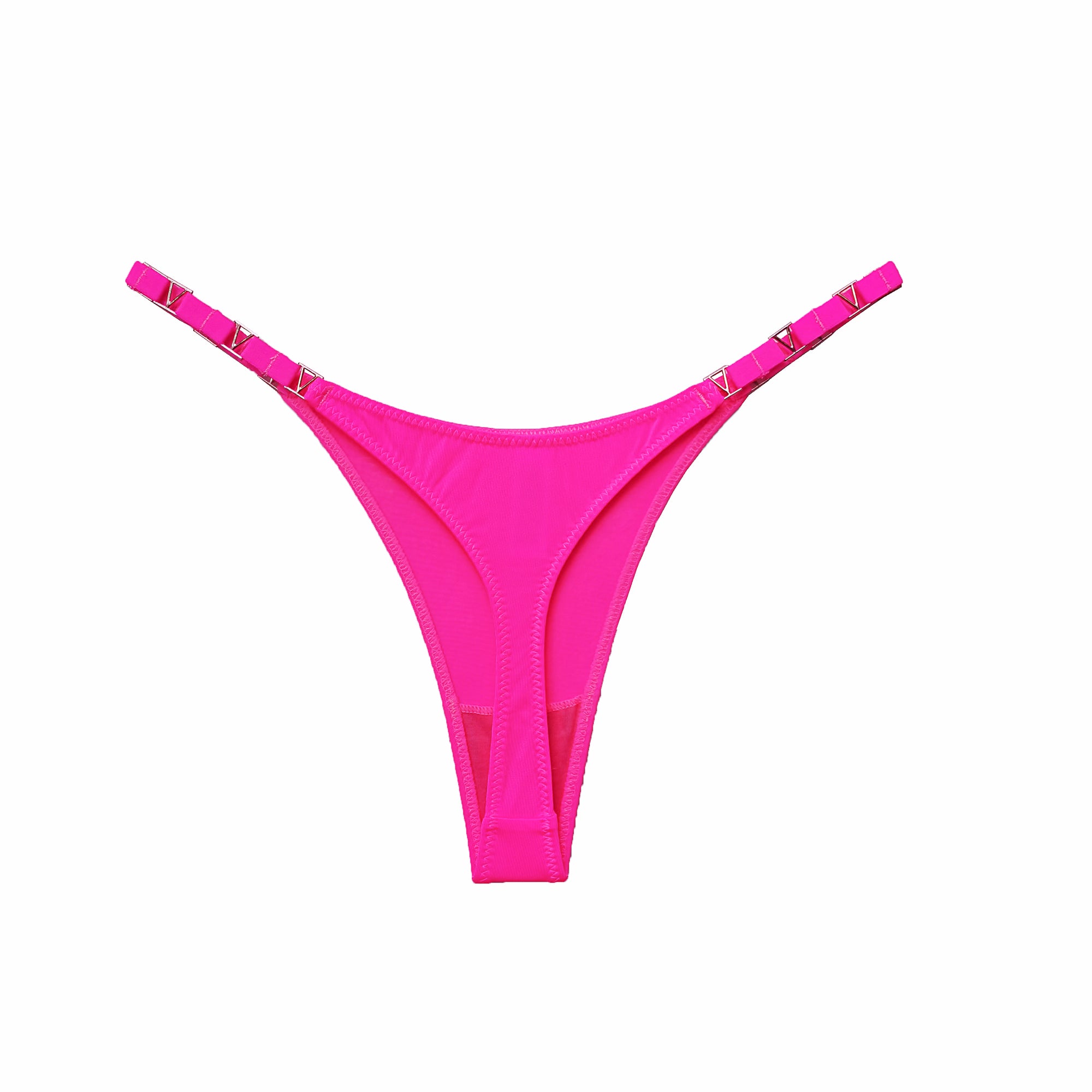 JIYUE Sculpting Half-Cover Hipster - Sexy Metallic G-String