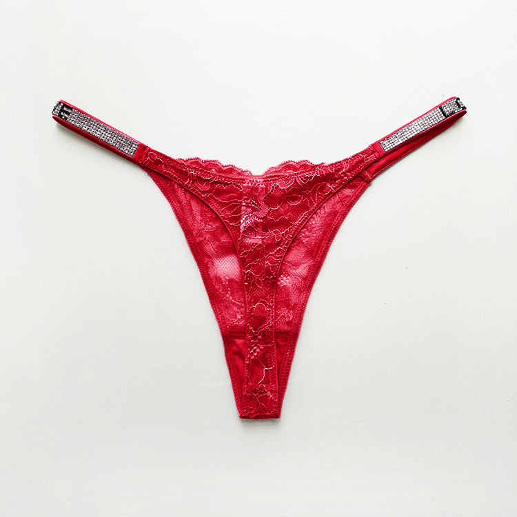 YIJUE Sexy Lace Underwear High-Cut Brief Thong