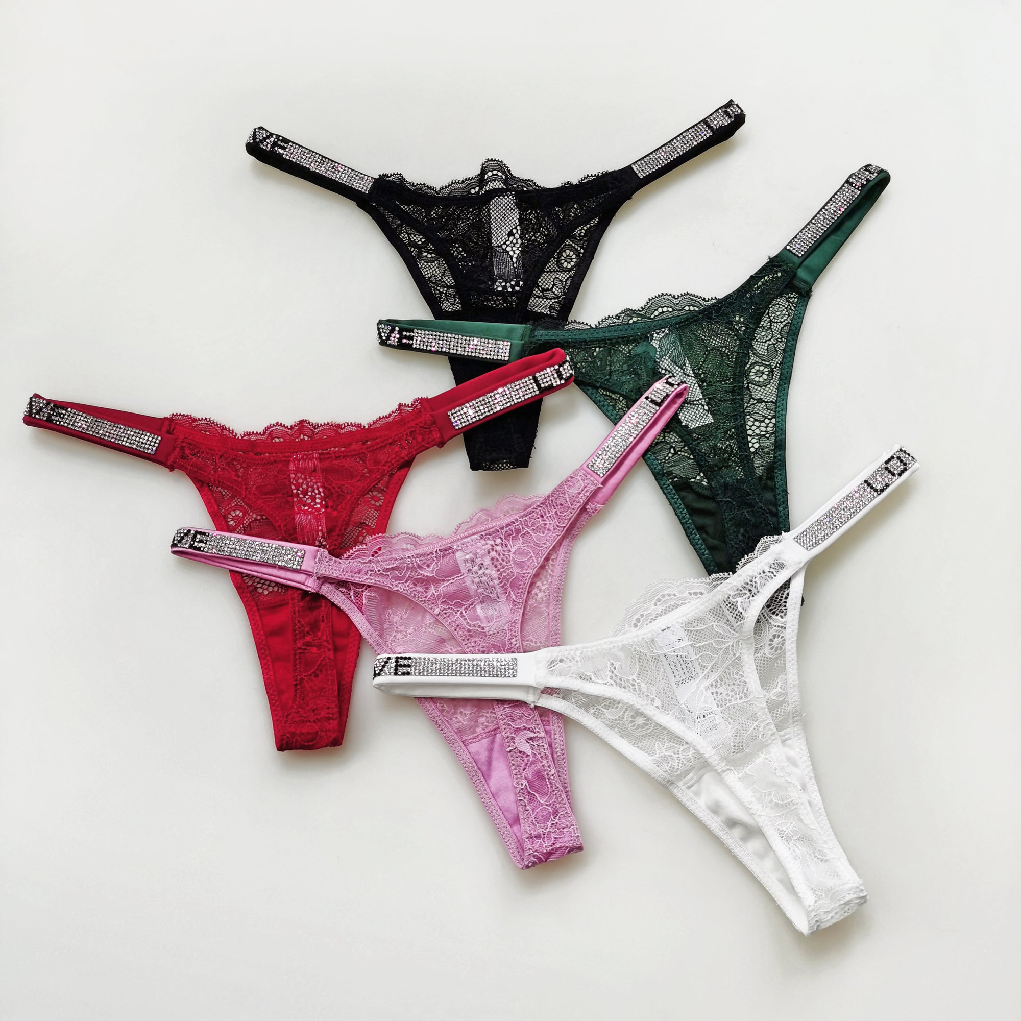 YIJUE Sexy Lace Underwear High-Cut Brief Thong
