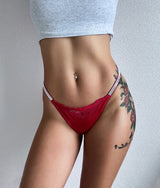 JIYUE High-Waist Metal Ring Lace Panty - Adjustable & Sculpting