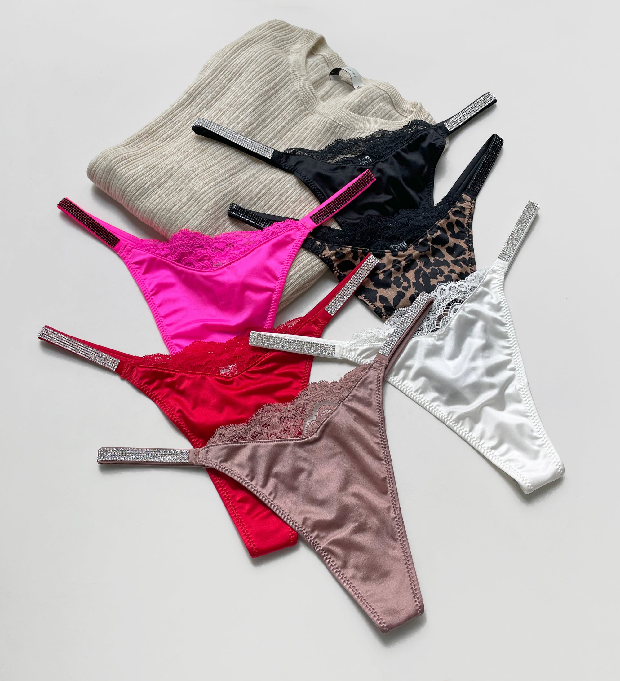 JIYUE High-Waist Metal Ring Lace Panty - Adjustable & Sculpting