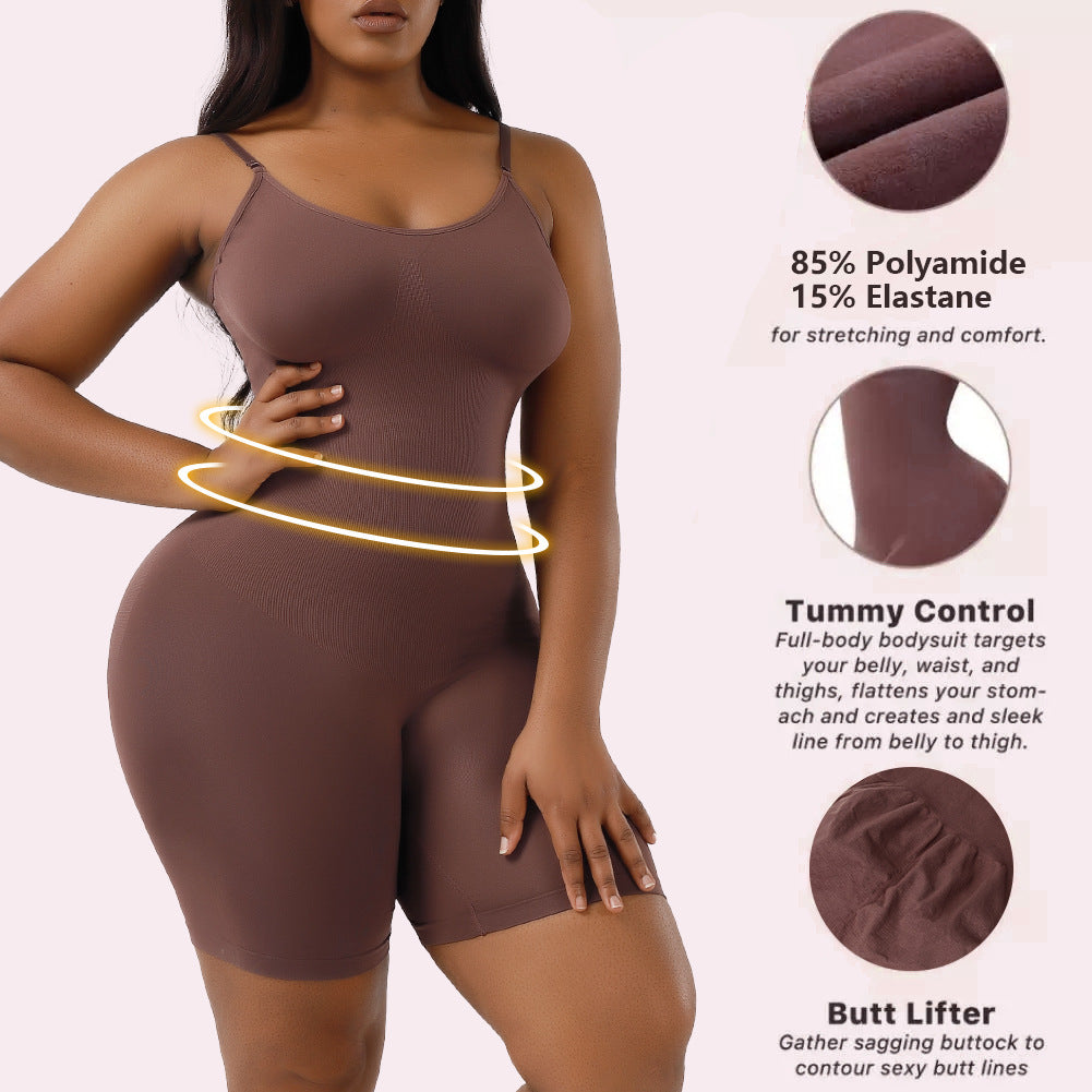 JIYUE Full Body Shapewear for Plus Size Women - Tummy Control Slimming Bodysuit