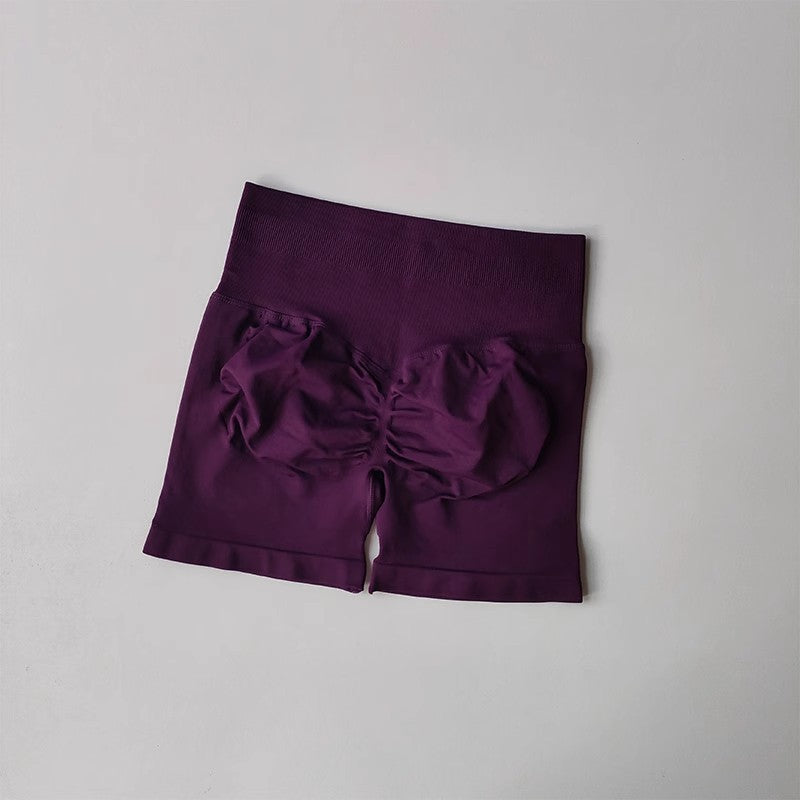 JIYUE High-Waisted Booty Shorts for Running & Yoga
