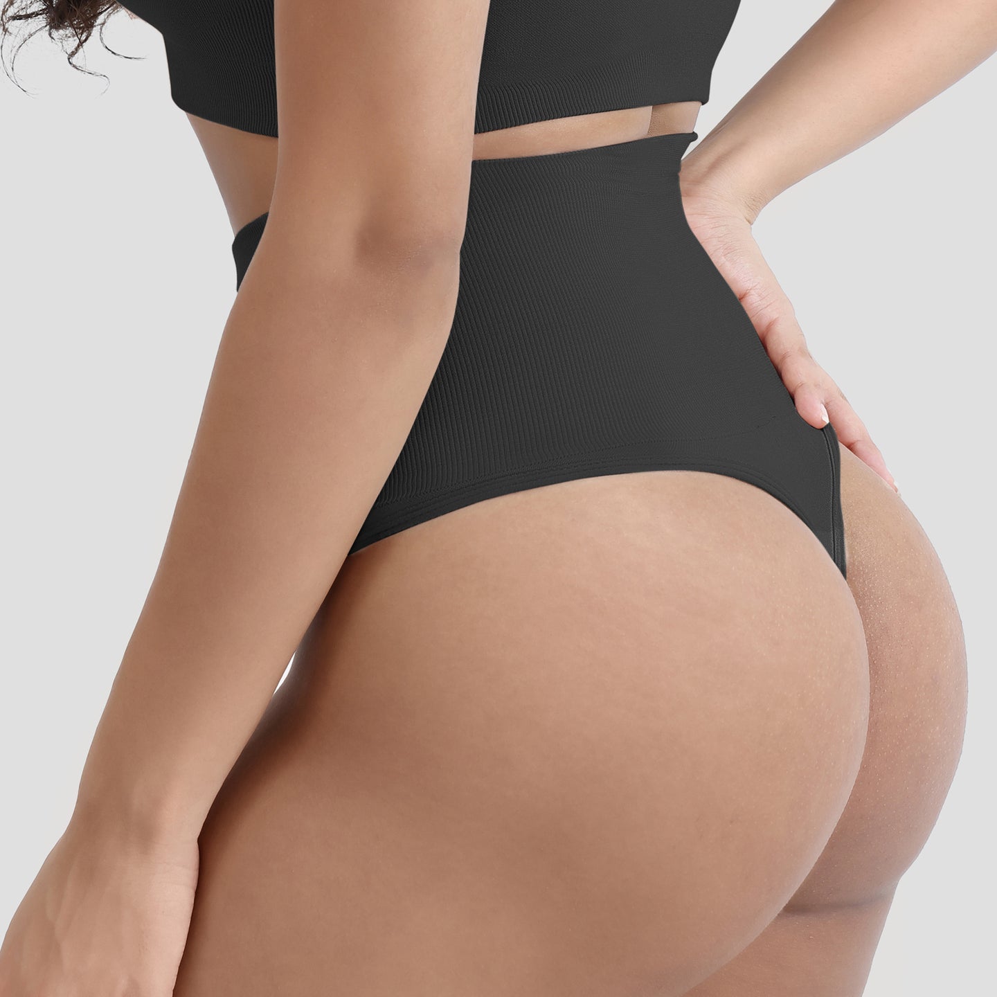 JIYUE Seamless High Waist Tummy Control G-String Thong