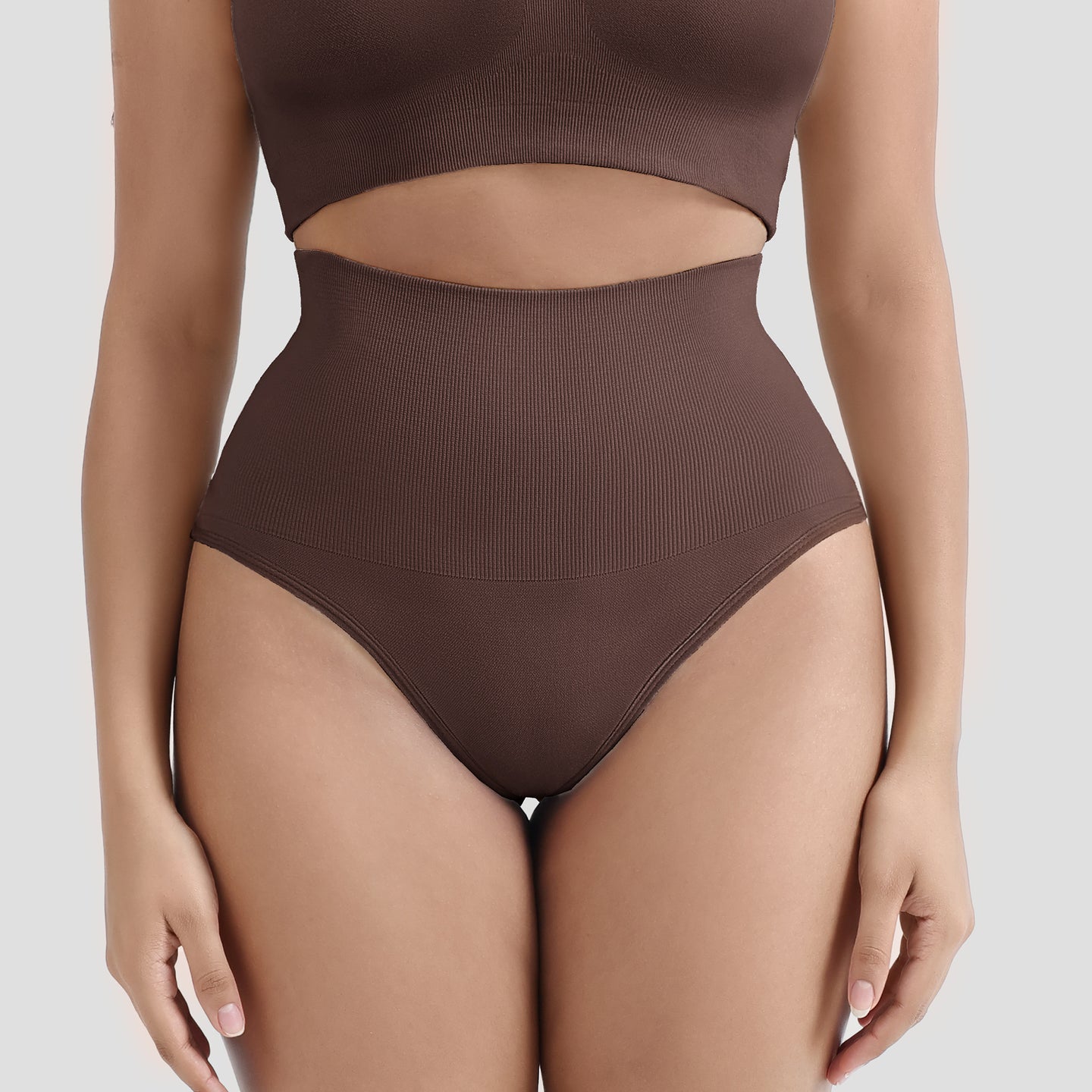 JIYUE Seamless High Waist Tummy Control G-String Thong