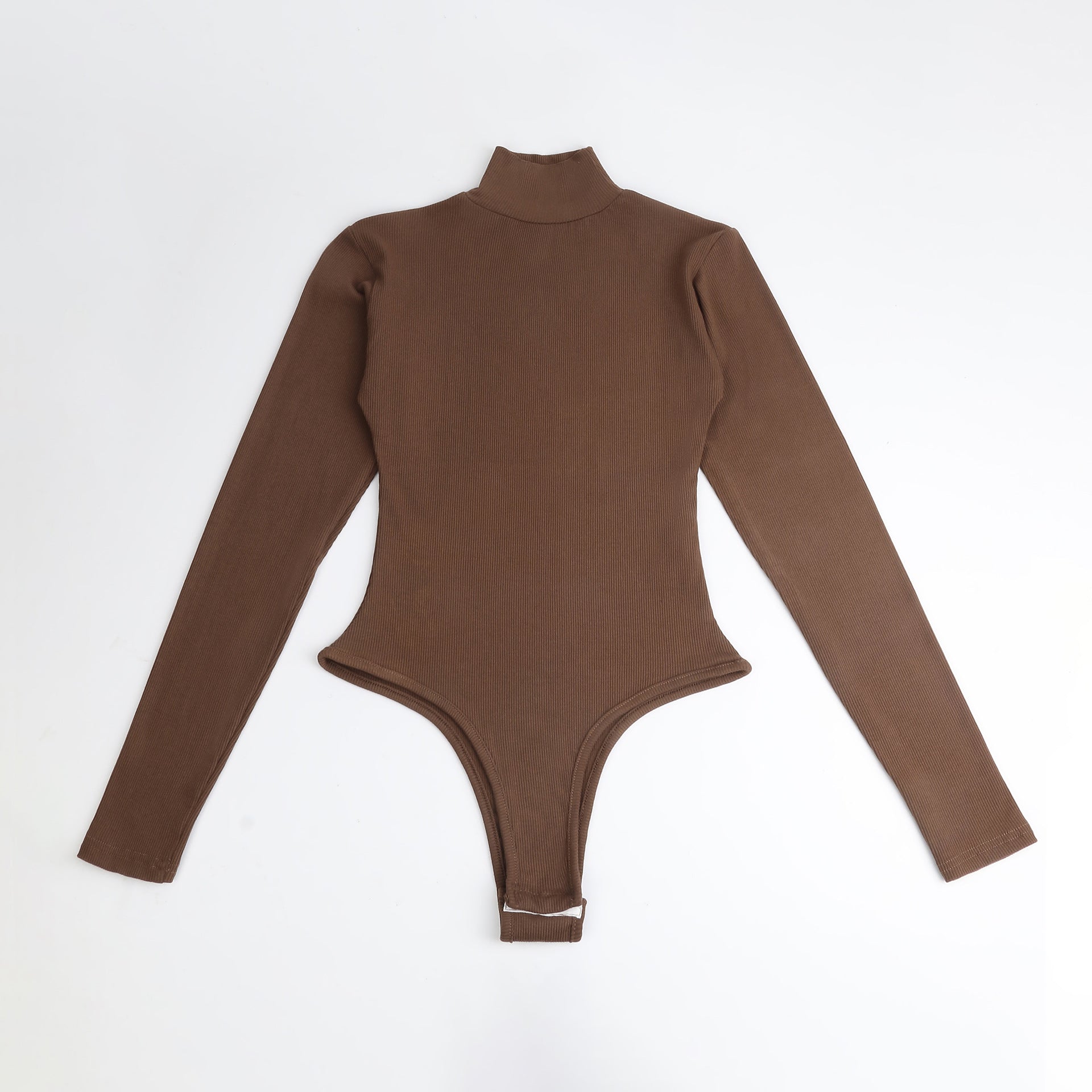 JIYUE Women's High-Neck Bodysuit Long Sleeve Turtleneck