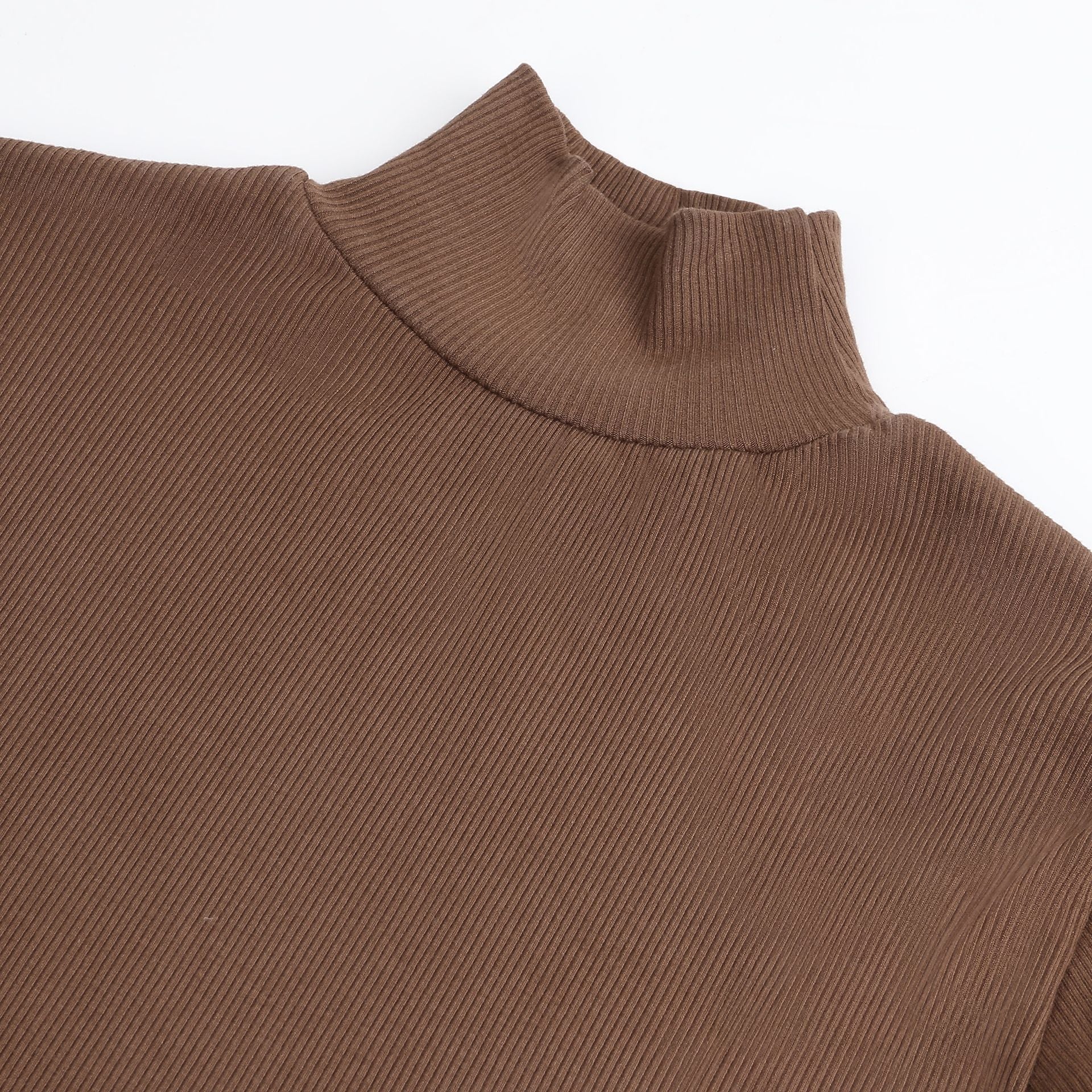 JIYUE Women's High-Neck Bodysuit Long Sleeve Turtleneck