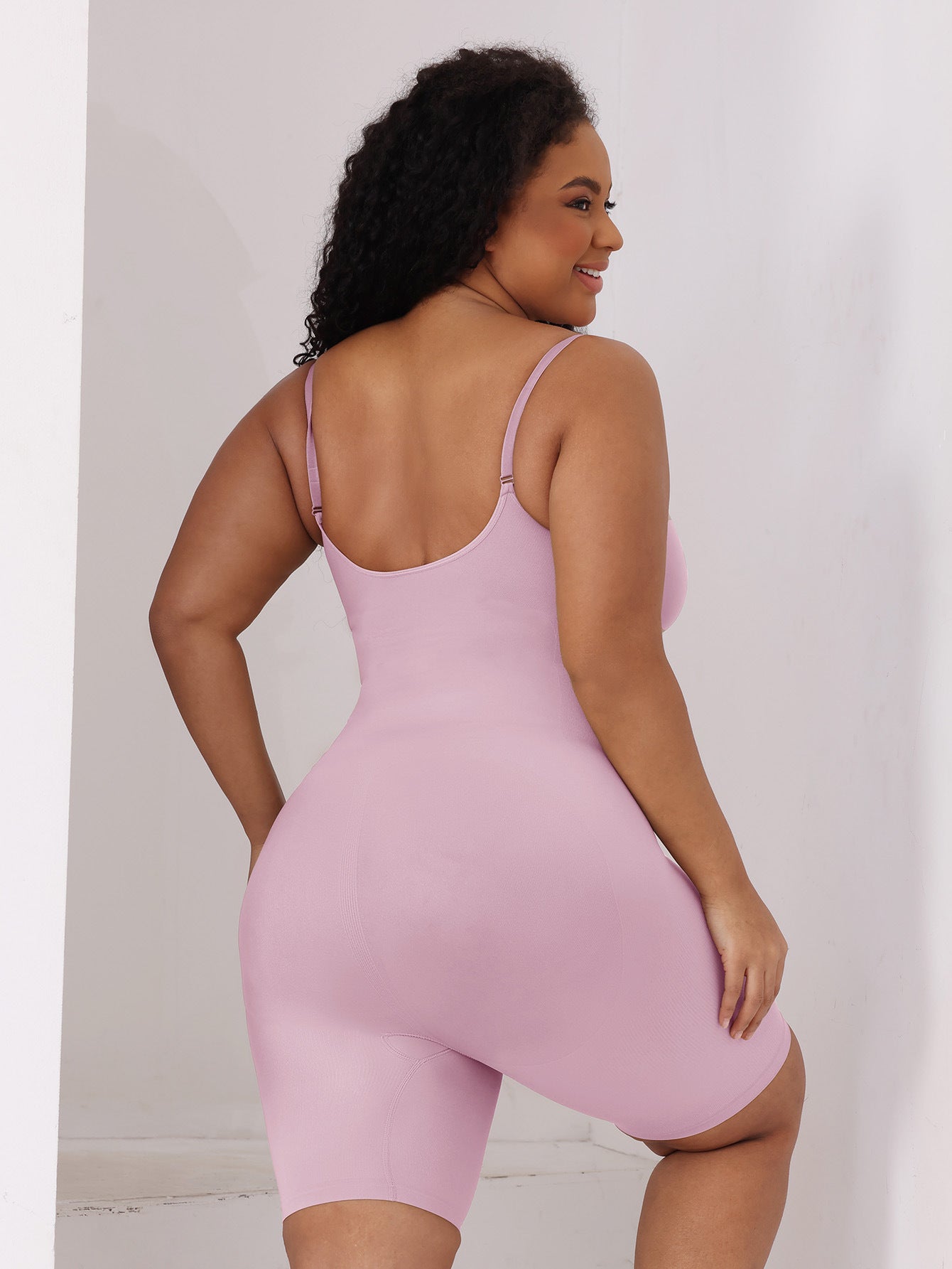 JIYUE Women's Body Shaping Underwear Open-Top Halter Jumpsuit Design Abdominal Slimming Hip Lifting Bodysuit