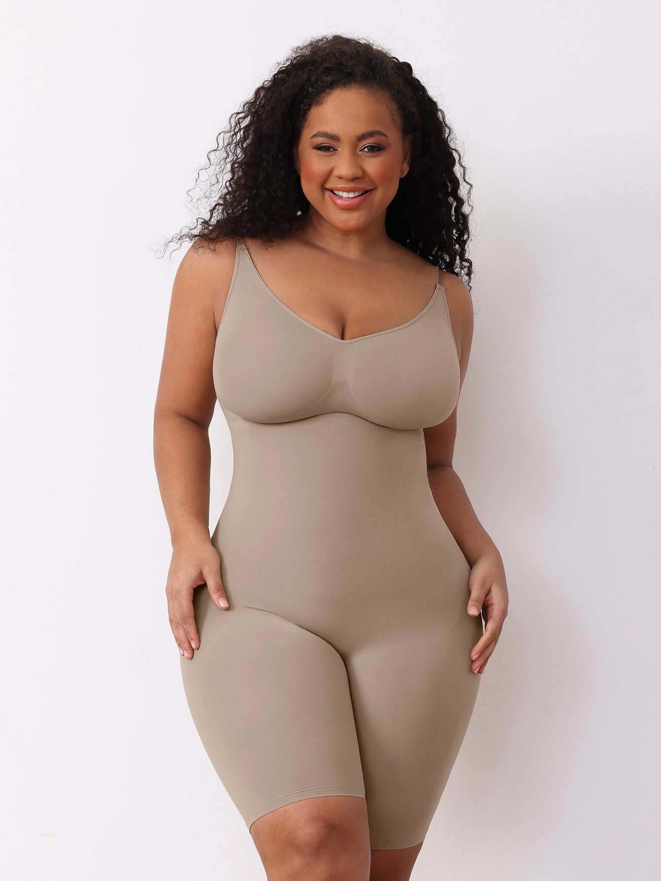 JIYUE Women's Body Shaping Underwear Open-Top Halter Jumpsuit Design Abdominal Slimming Hip Lifting Bodysuit