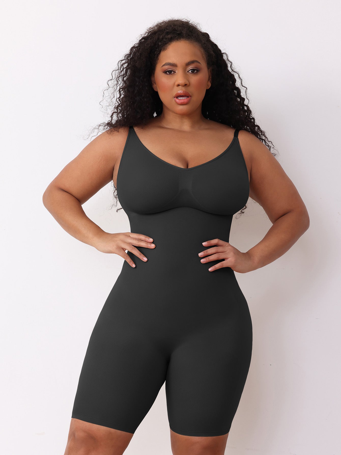 JIYUE Women's Body Shaping Underwear Open-Top Halter Jumpsuit Design Abdominal Slimming Hip Lifting Bodysuit