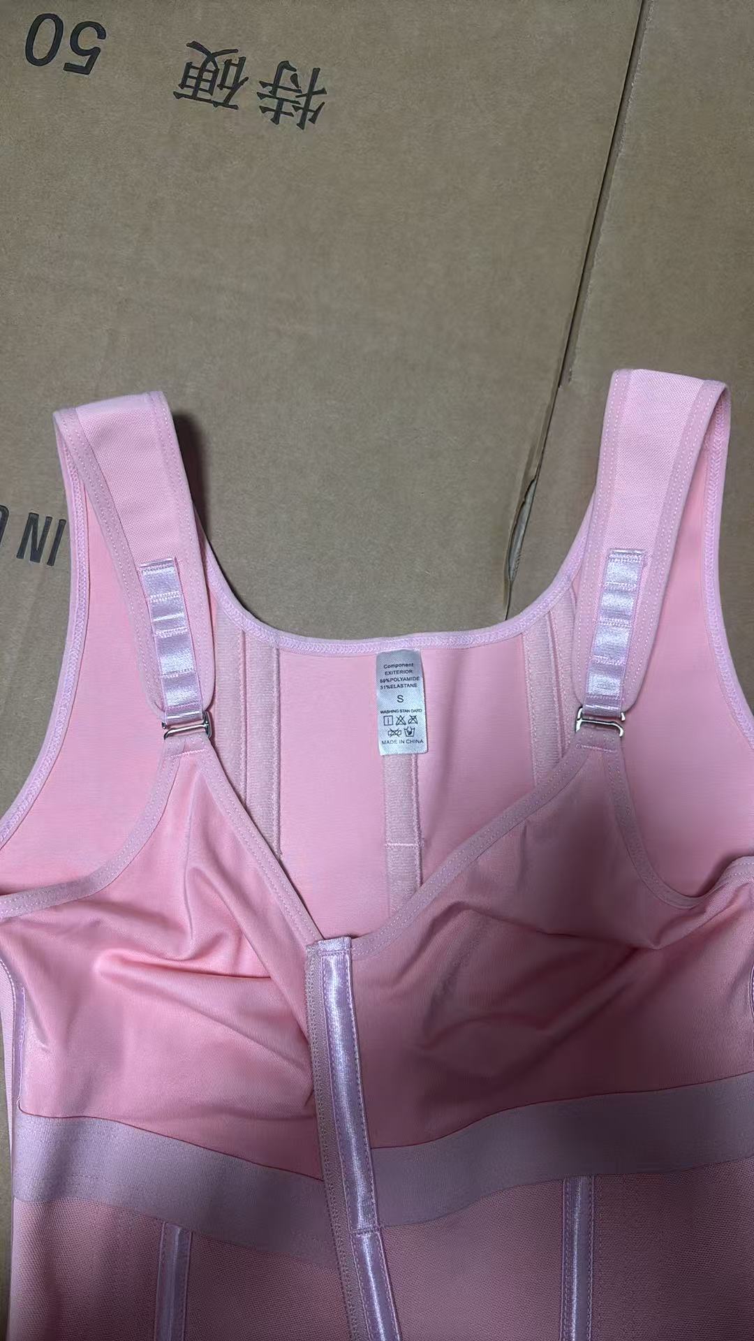 JIYUE Colombianas Waist Trainer with Built-in Bra