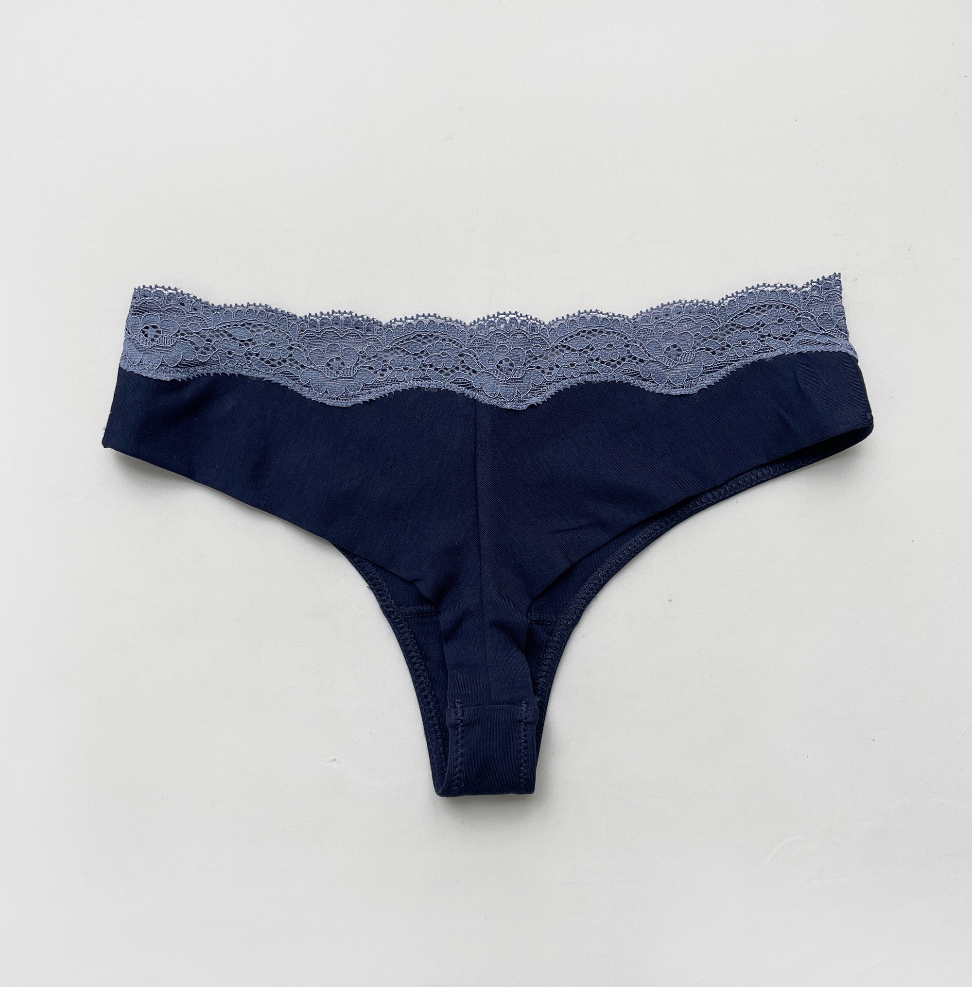 JIYUE Sexy High-Cut Thong - Soft Cotton Modal Lace, No Show & Comfortable Fit