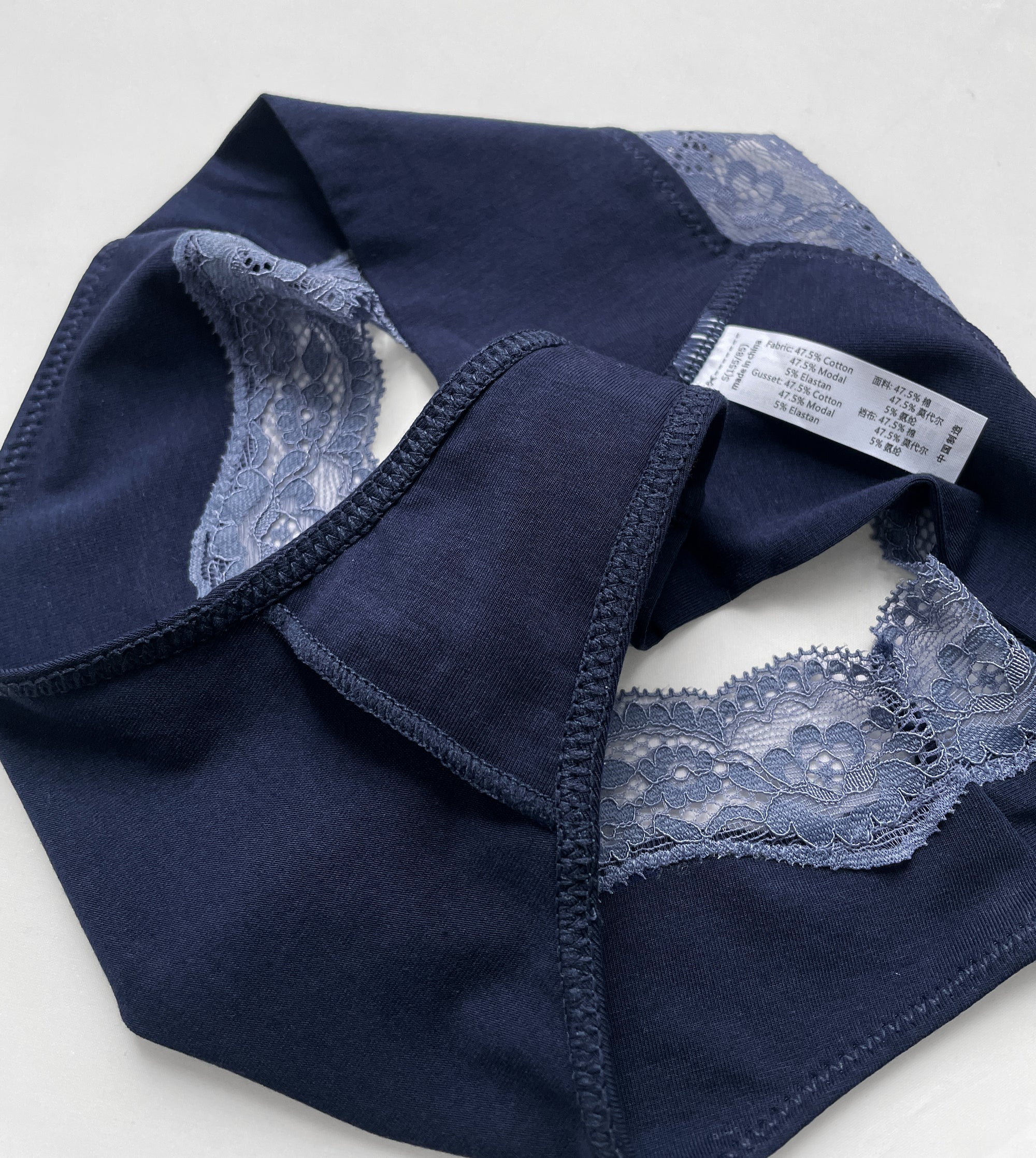 JIYUE Sexy High-Cut Thong - Soft Cotton Modal Lace, No Show & Comfortable Fit