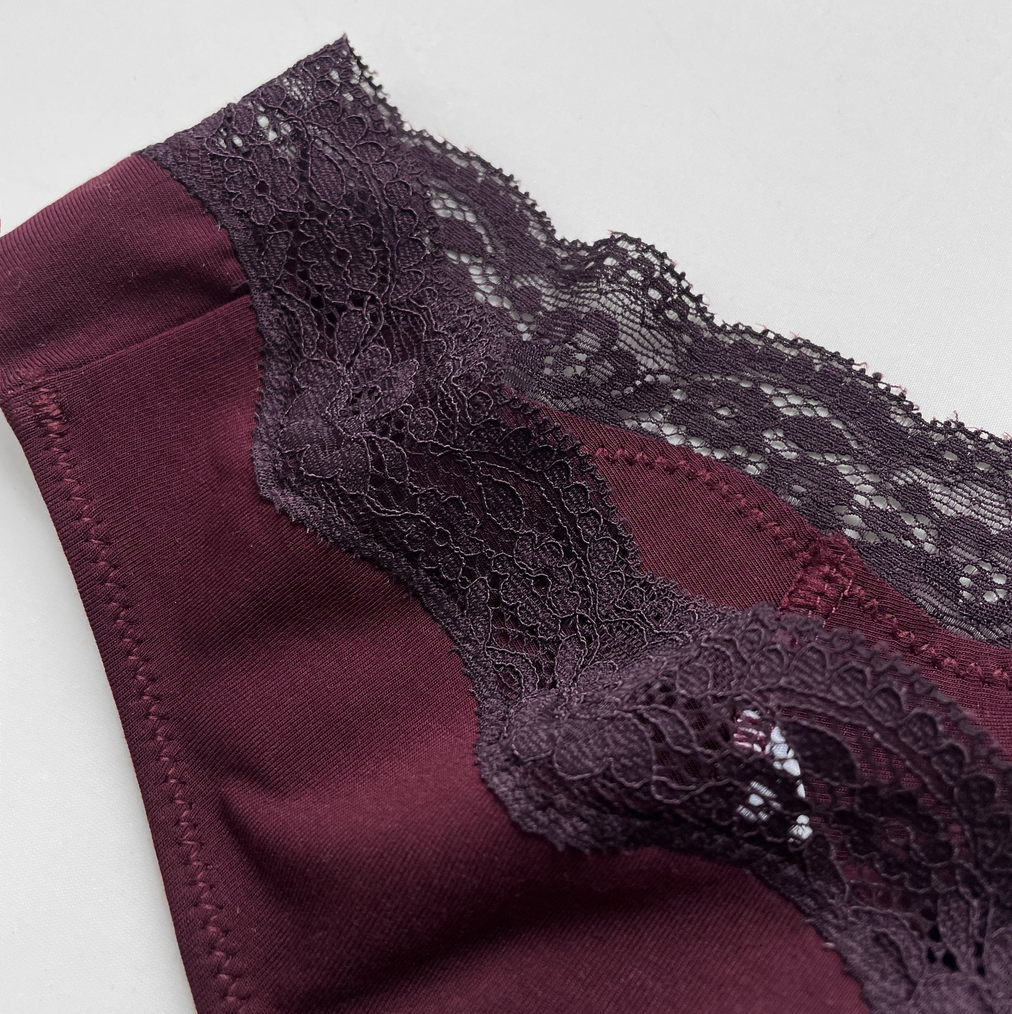 JIYUE Sexy High-Cut Thong - Soft Cotton Modal Lace, No Show & Comfortable Fit