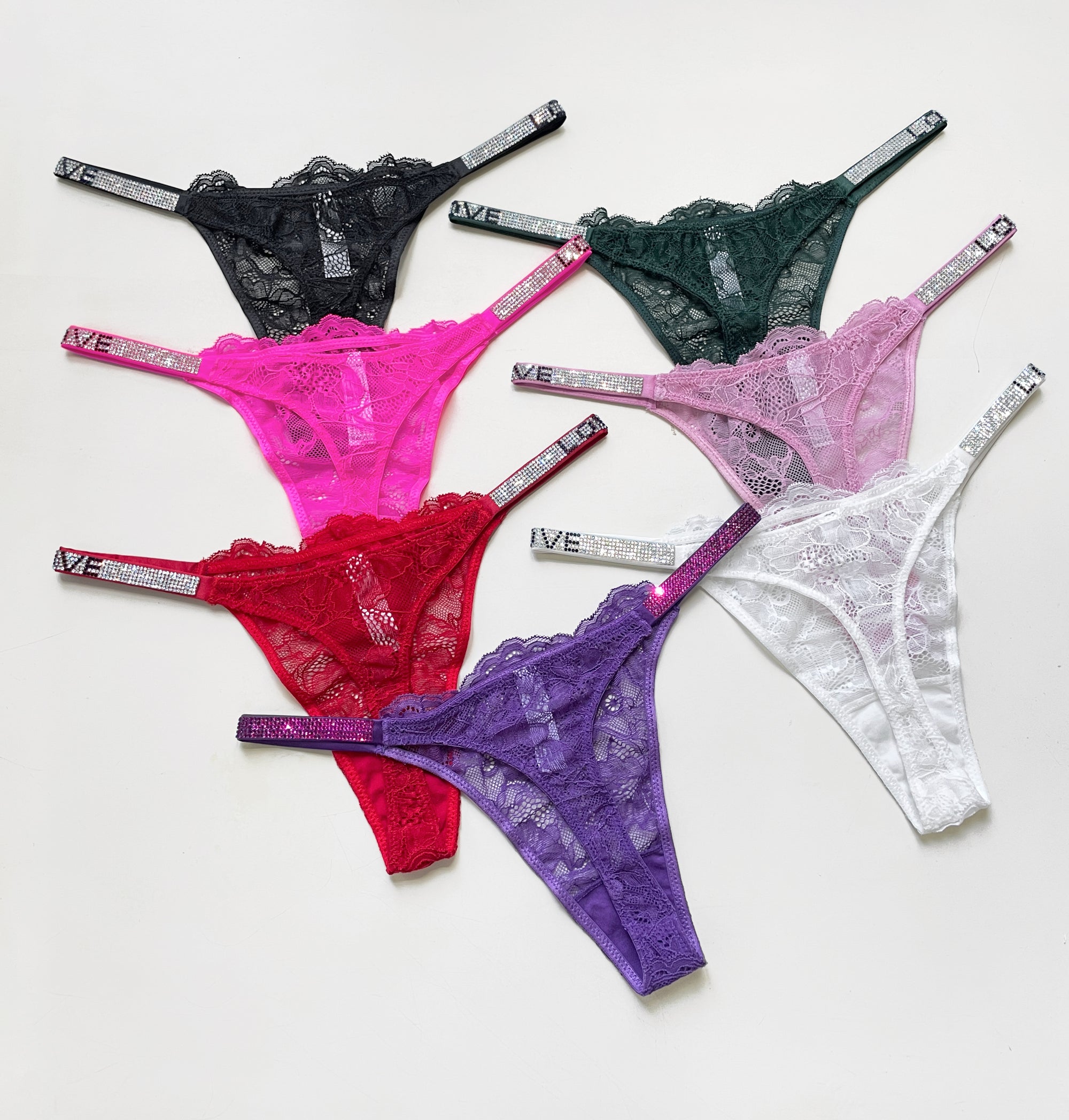 YIJUE Sexy Lace Underwear High-Cut Brief Thong