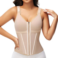 JIYUE Colombianas Waist Trainer with Built-in Bra