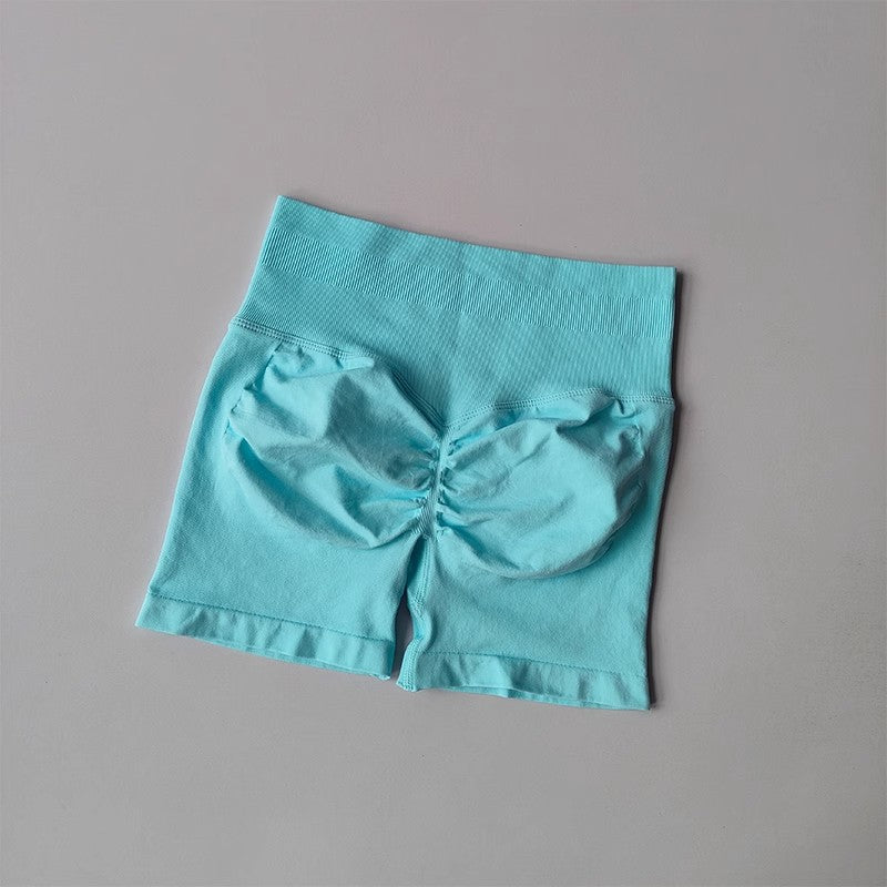 JIYUE High-Waisted Booty Shorts for Running & Yoga