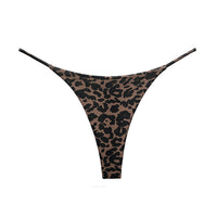 JIYUE Breathable Cotton G-String Thong - Low Rise & Sexy Printed Lingerie