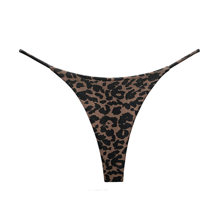 JIYUE Breathable Cotton G-String Thong - Low Rise & Sexy Printed Lingerie