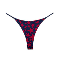 JIYUE Breathable Cotton G-String Thong - Low Rise & Sexy Printed Lingerie