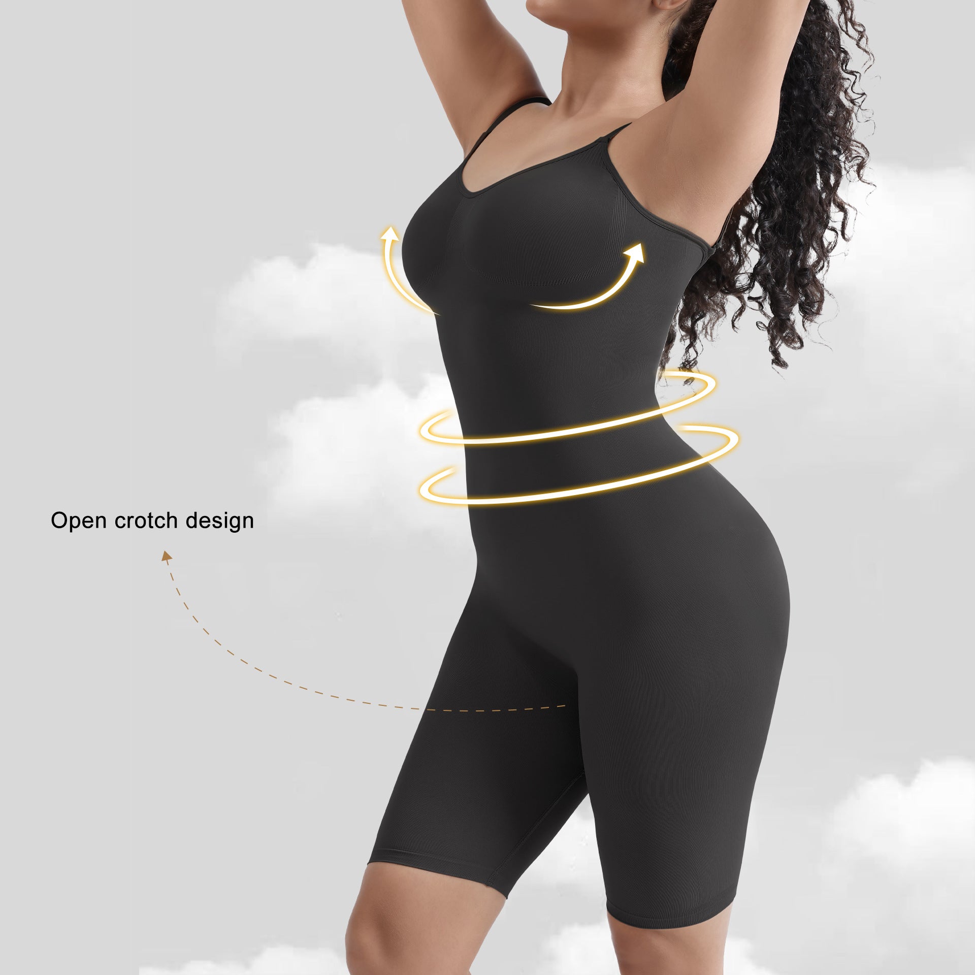 JIYUE Women's Shapewear Bodysuit - Tummy Control & Butt Lift - Reinforced Version