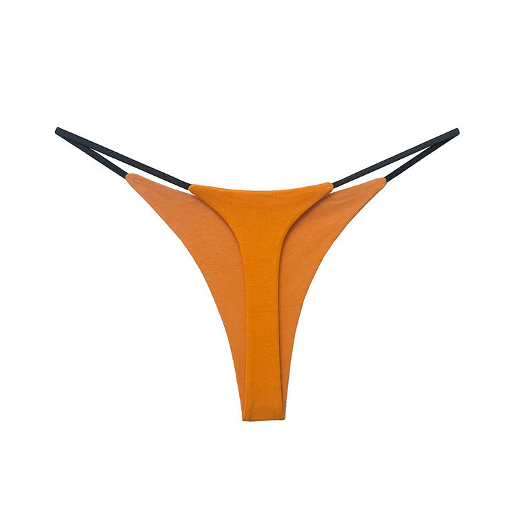 JIYUE Breathable Cotton G-String Thong - Low Rise & Sexy Printed Lingerie