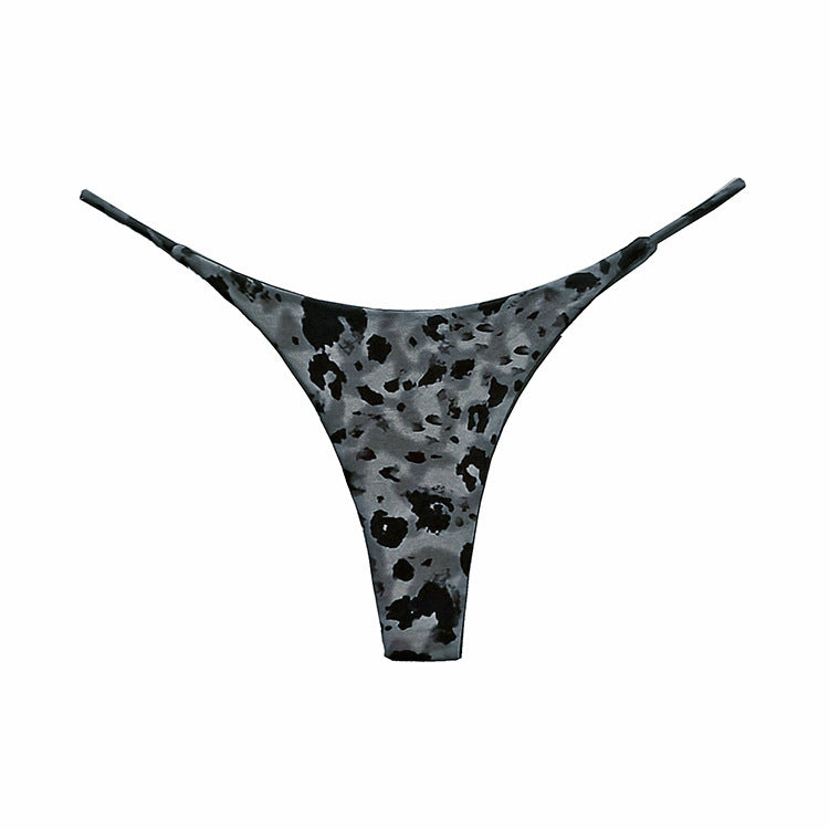JIYUE Breathable Cotton G-String Thong - Low Rise & Sexy Printed Lingerie