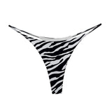 JIYUE Breathable Cotton G-String Thong - Low Rise & Sexy Printed Lingerie