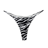 JIYUE Breathable Cotton G-String Thong - Low Rise & Sexy Printed Lingerie